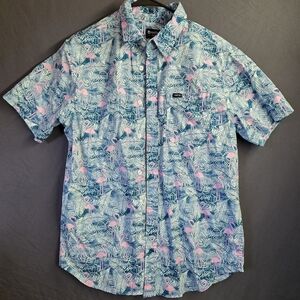 Floral Flamingo Print Shirt